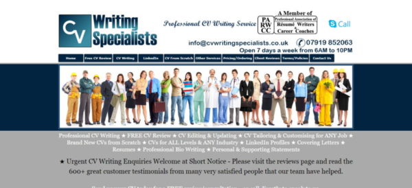 CVWritingSpecialists.co.uk